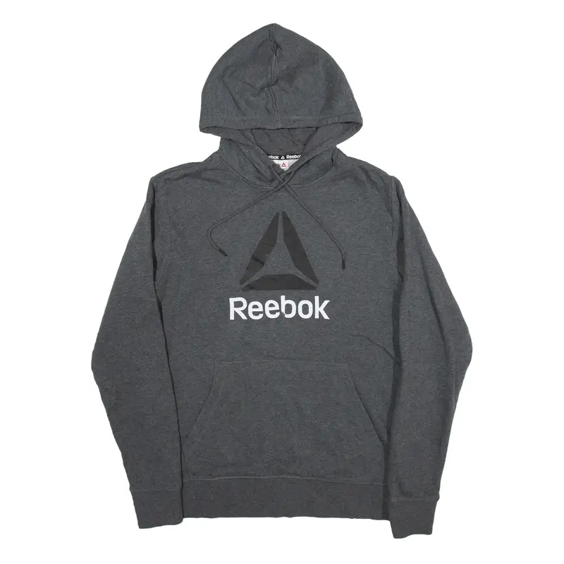REEBOK Hoodie Grey Pullover Womens M