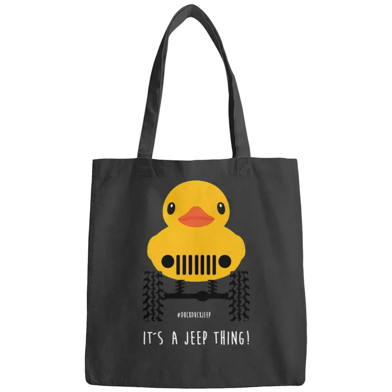 Cute Jeep Rubber Duck On Offroad Wheels Duckduck Bags