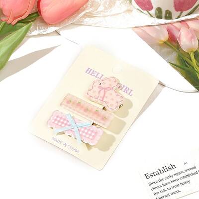 3Pcs Alligator Hair Clips