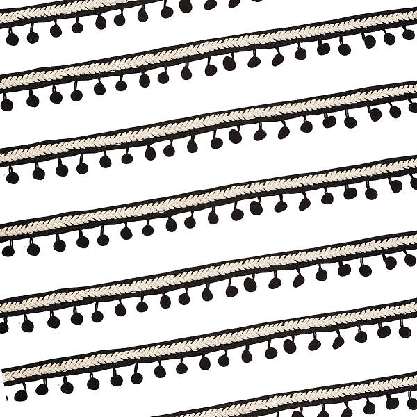 Polyester Pom Pom Lace Trim