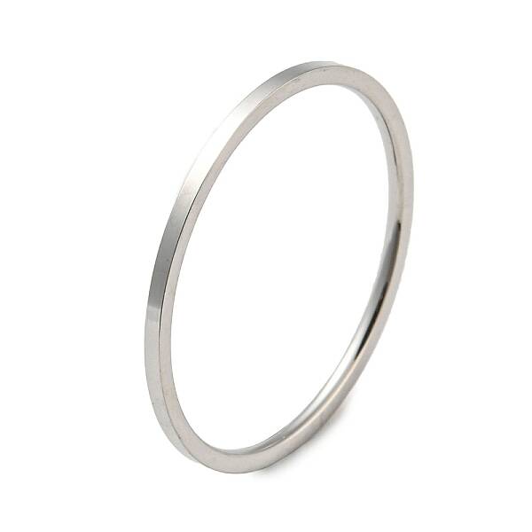Non-Tarnish 304 Stainless Steel Simple Plain Band Finger Ring for Women Men