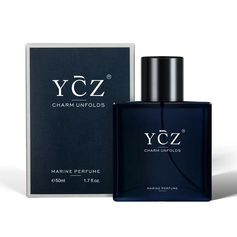 YCZ Midnight Marine Eau De Parfum Men's Cologne - 1.7oz Citrus Woody Musk Fragrance Set - Lasting Wear for Parties Dates & Ch...