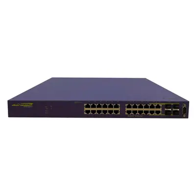 Extreme Networks X350-24T | 24 x RJ-45 Ports 10/100/1000Base-T + 4 x Shared SFP mini-GBIC Ports Layer 2 Managed Gigabit Ether...