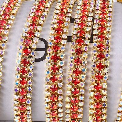 Brass Rhinestone Strass Chains