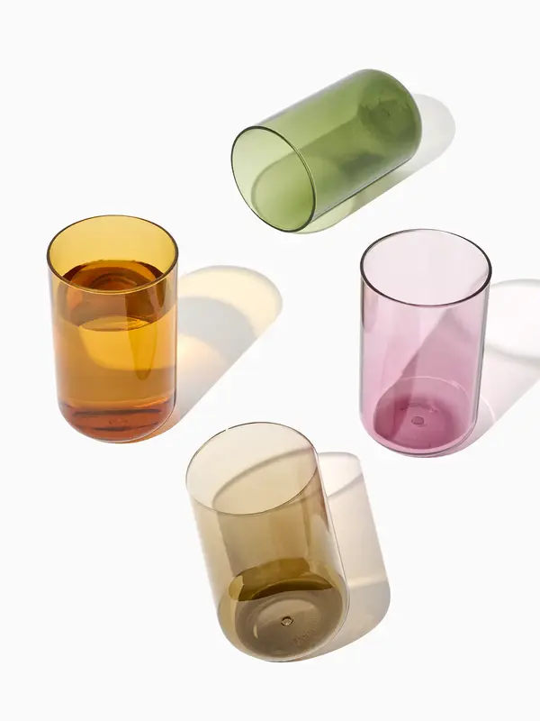 RESERVE 10oz Tumbler Tritan™ Copolyester Glass - Mixed Color Set | Size: 8 Pack