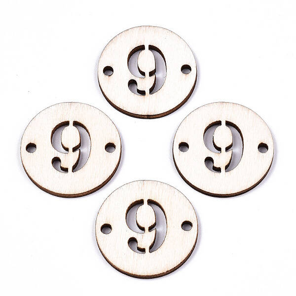 Unfinished Natural Poplar Wood Links Connectors
