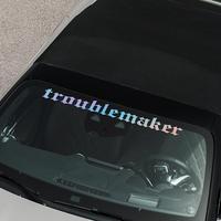Trouble Maker Car Sticker, Creative Vinyl Waterproof Car Windshield Decal, Car Exterior Decoration for Car Window, Car Decal...
