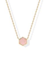 PAVOI 14K Gold Plated Women's Gemstone Pendant Necklace with Dainty Chain