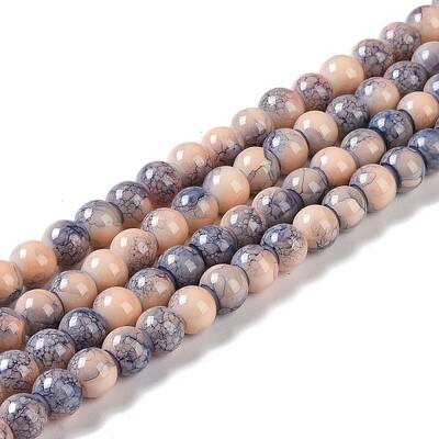 Baking Paint Glass Bead Strands