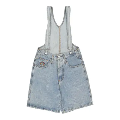 Campus Short Dungarees - 28W UK 10 Blue Cotton