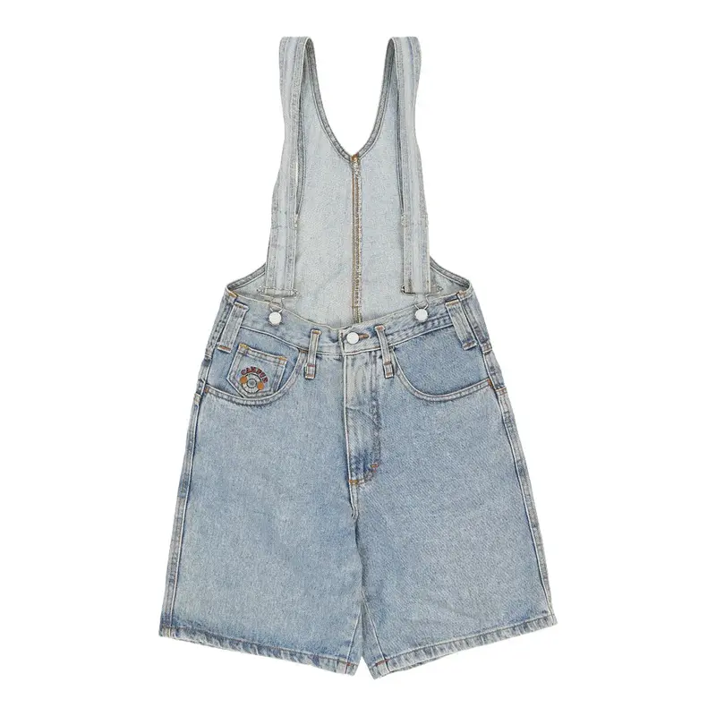Campus Short Dungarees - 28W UK 10 Blue Cotton