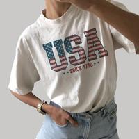 American Flag USA Graphic Shirt, Vintage USA Shirt For Women, Retro USA Tee, 4th Of July America Tee, US Flag Patriotic Tshir...