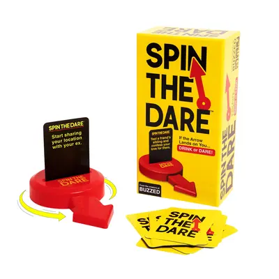 Spin The Dare Game - Adult Party Game for 21+ | Fun & Easy Pregame Card Game