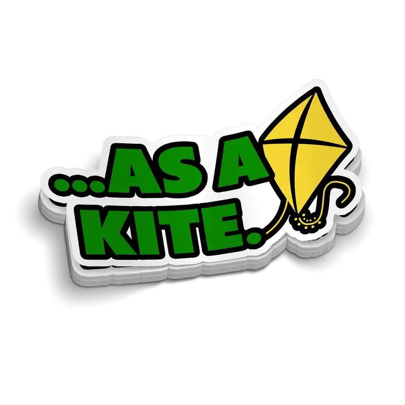 As A Kite Hard Hat Decal