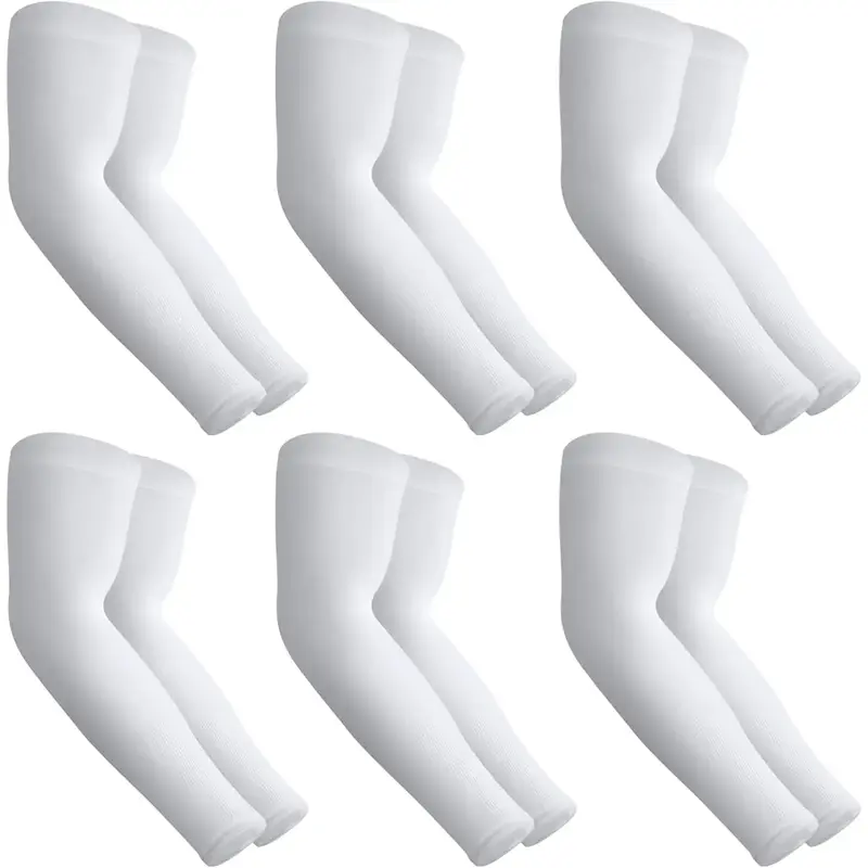 2 Pair Sun Protection Cooling Arm Sleeves Compression - Tattoo Cover up - Sun Sleeves for Men Women Youth