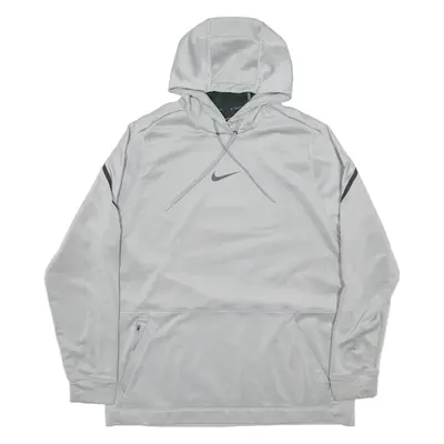 NIKE Loose Fit Mens Grey Hoodie XL