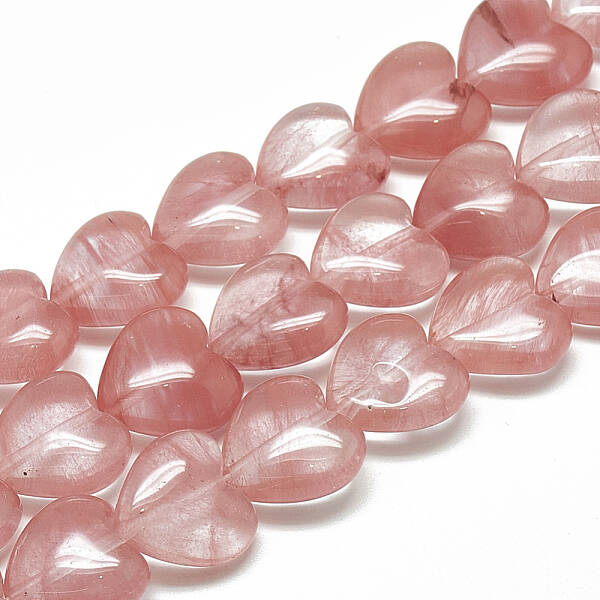 Cherry Quartz Glass Beads Strands