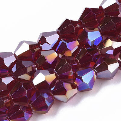 Electroplate Glass Beads Strands