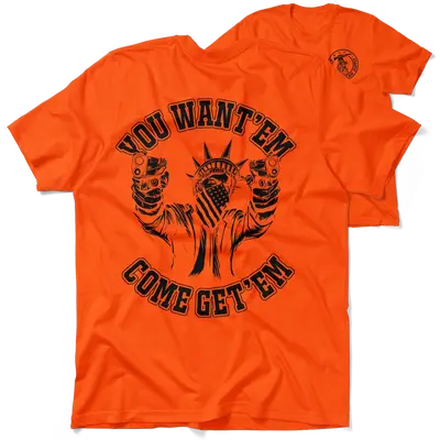 Come Get'em - Safety Orange T-Shirt