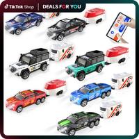 Hotfree 1/64 Mini RC Drift Car, Alloy Off-Road Truck with USB Rechargeable 2.4GHz Remote Control, High-Speed Racing Toy for K...