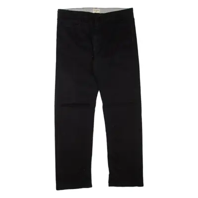 DOCKERS Mens Trousers Black Regular Straight W32 L30