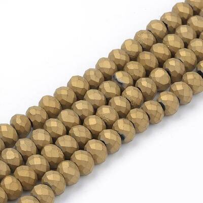 Electroplate Glass Beads Strands