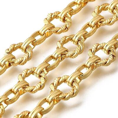 Twist Ring Brass Link Chains