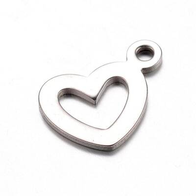 Tarnish Resistant 201 Stainless Steel Open Charms