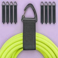 Extension Cable Holder, 2/4/6/8 Counts Extension Cable Organizer, Black Outdoor Extension Rope Storage Tool, Multifunctional ...