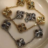 Laser Four Leaf Clover Braslet Stainless Steel Hypoallergenic Gold and Silver Colors Fashion Jewelry. Length 7.5 inch.and 7.0...