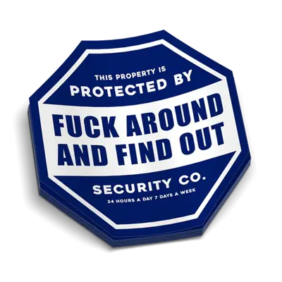FAFO Security Decal