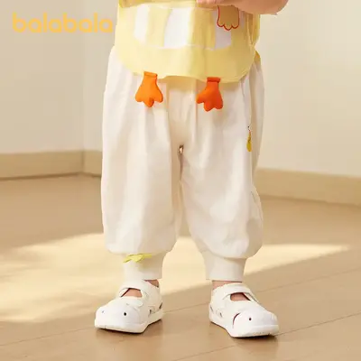 Balabala children's pants  halloween baby pants boys and girls children's sweatpants 2025 new summer thin breathable