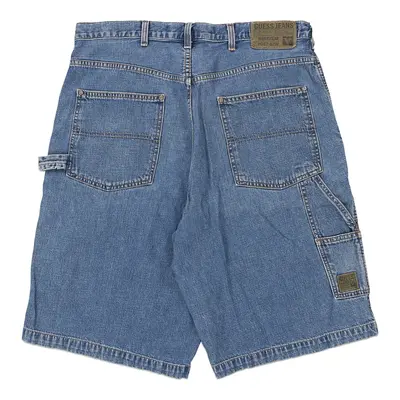 Guess Carpenter Shorts - 36W 12L Blue Cotton