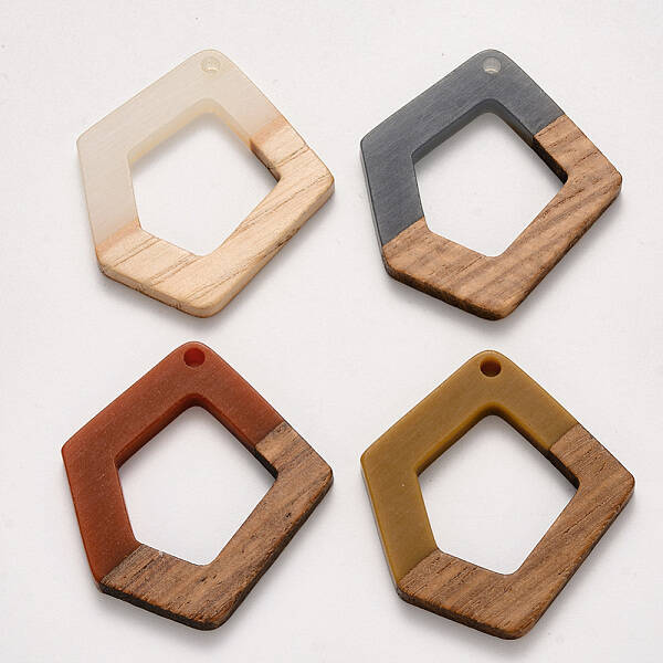 Resin & Wood Pendants