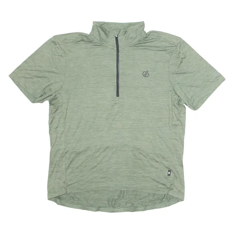 DARE2B Cycling Mens Jersey Green 1/4 Zip XL