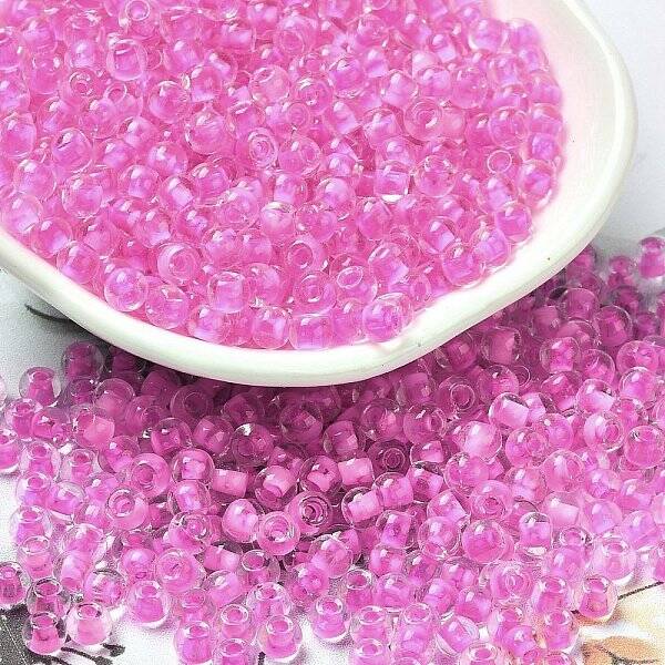 Transparent Glass Round Seed Beads