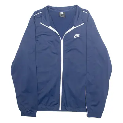 NIKE Mens Track Jacket Blue L
