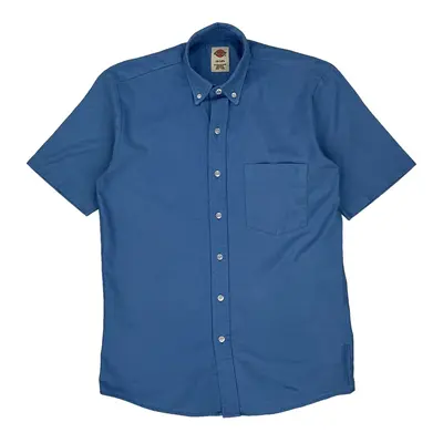 Dickies Short Sleeve Shirt - XS Blue Cotton Blend