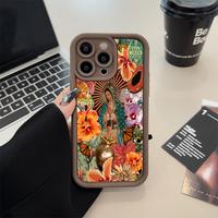 Virgin Mary Pattern Phone Case , Soft Silicone, Fully Protected and Shockproof For iPhone 16 15 Pro Max 14 14Pro 13 12 11 XSM...
