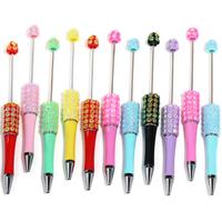 【P200】Rhinestone chain small love bead pen