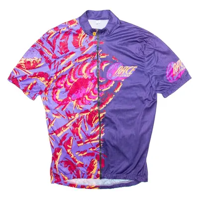 Full Zip Cycling Mens Jersey Purple XL