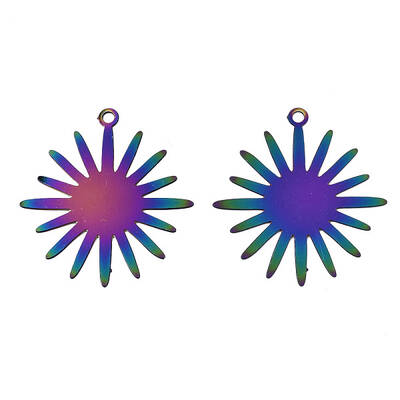 Ion Plating(IP) 201 Stainless Steel Filigree Pendants