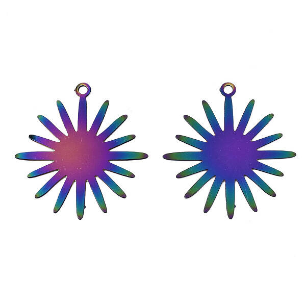 Ion Plating(IP) 201 Stainless Steel Filigree Pendants