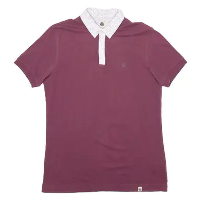 PRETTY GREEN Mens Polo Shirt Maroon M