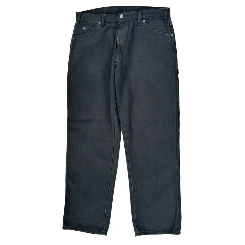 Dickies Carpenter Trousers - 36″ Waist Black Cotton