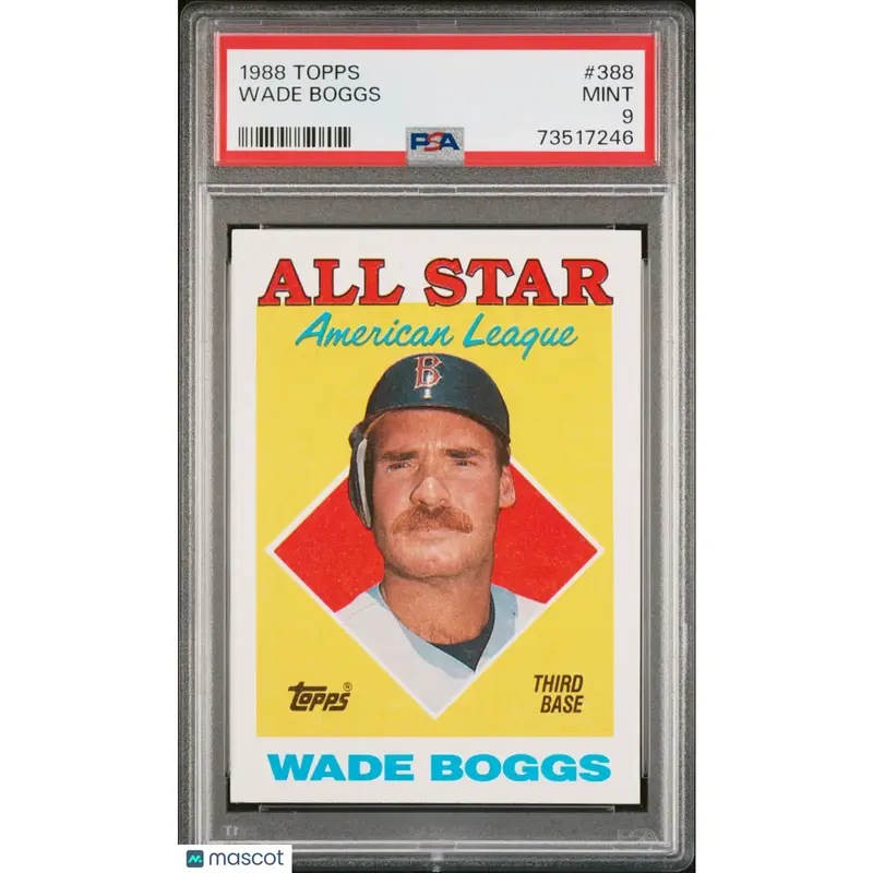 Wade Boggs PSA 1988 Topps Baseball #388 9 73517246