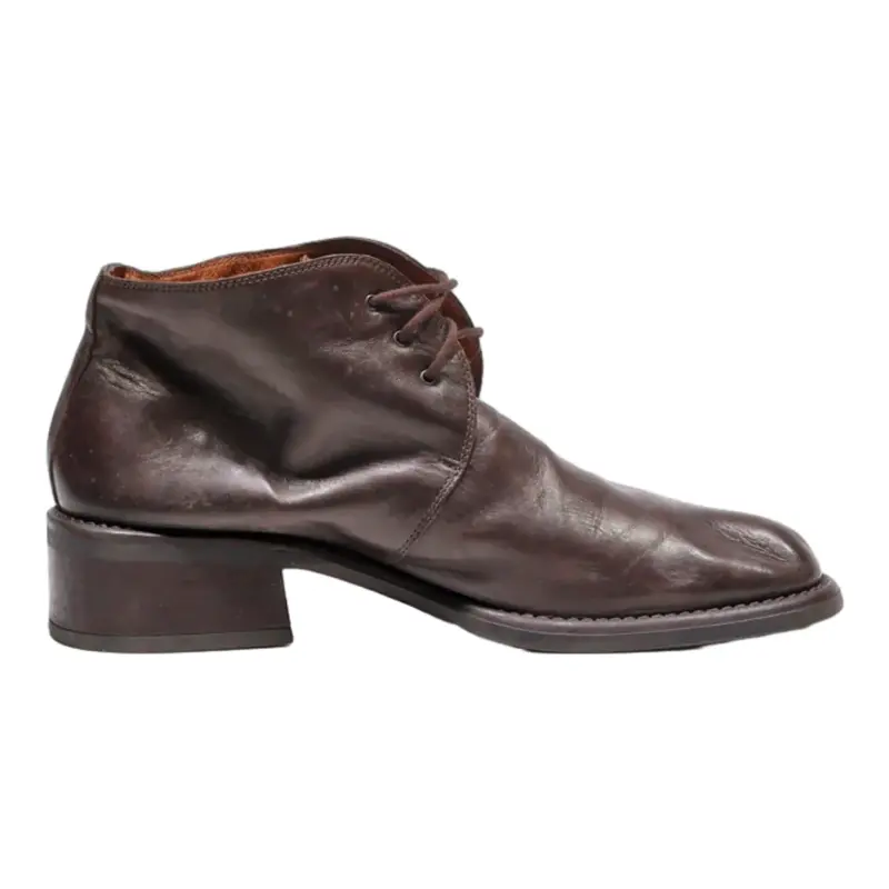 DODY Ankle Boots Brown Leather Mens UK 6.5
