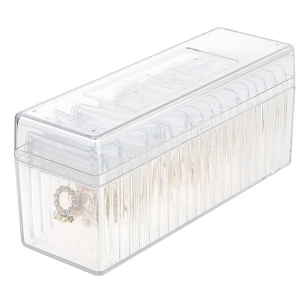 Rectangle Acrylic Jewelry Organizer Storage Boxes