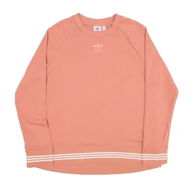 ADIDAS Sweatshirt Pink Womens UK 8