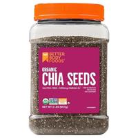 BetterBody Foods Organic Chia Seeds 2 lbs, 32 Oz, with Omega-3, Non-GMO, Gluten Free, Keto Diet Friendly, Vegan, Good Source ...